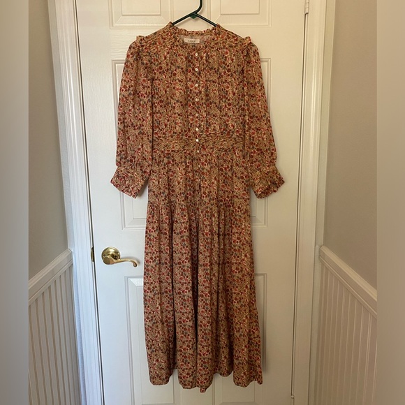 DOEN MONET DRESS Pink Valley Floral Size Small HMD - Picture 3 of 11